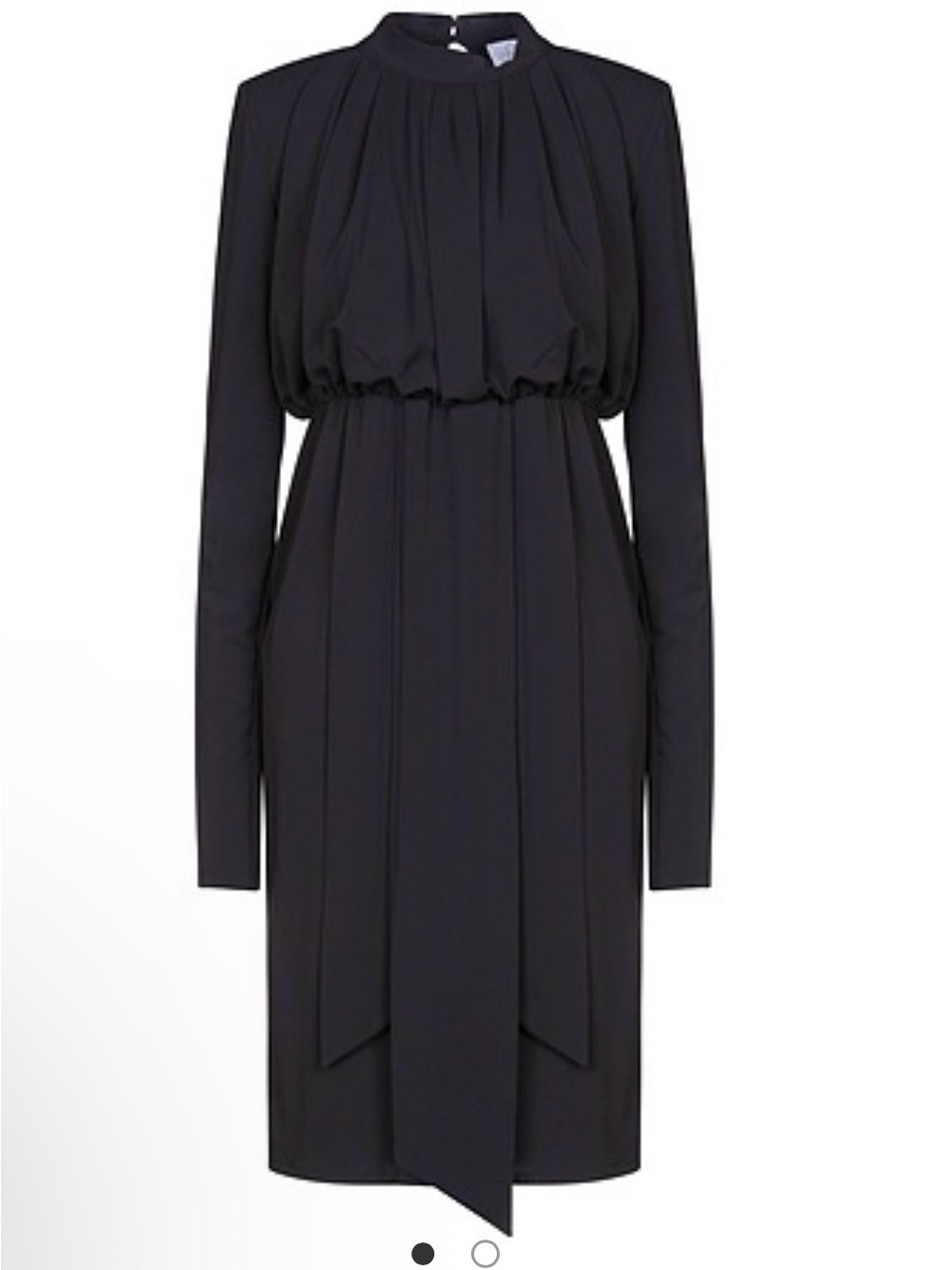 SoAllure black long-sleeve midi/maxi dress, featuring a high neck IT 42 US M